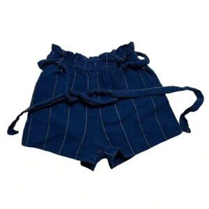 Billabong Womens Cotton High Rise Stripe Elastic Waistband shorts. Size S